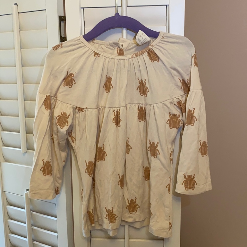 Kate Quinn long sleeve gathered tunic NWOT